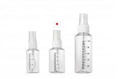 Plastik şişeler püskürtme aroması ile 50 ml - 24 adet